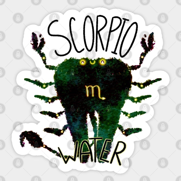 Molar Scorpio Sticker by Happimola